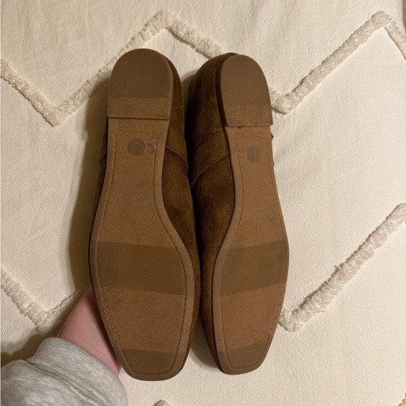 Brown Suede Mary Jane Flats - Picture 3 of 4